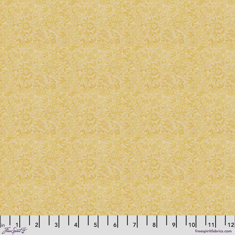 Eclectic Elements Palette Yellow - Tiny Print by Tim Holtz with Free Spirit Fabrics