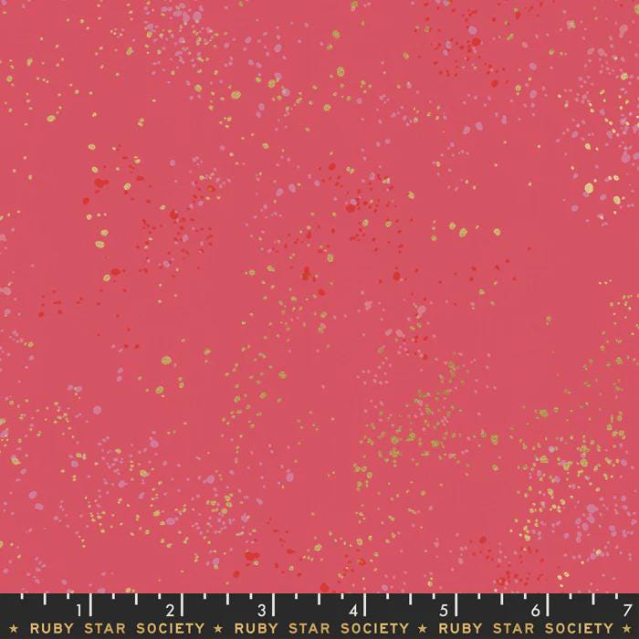 Speckled Metallic Fabric - Strawberry - by Rashida Coleman Hale with Ruby Star Society