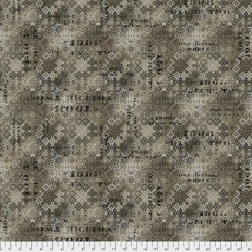 Abandoned - Faded Tile - Neutral - by Tim Holtz with Free Spirit Fabrics