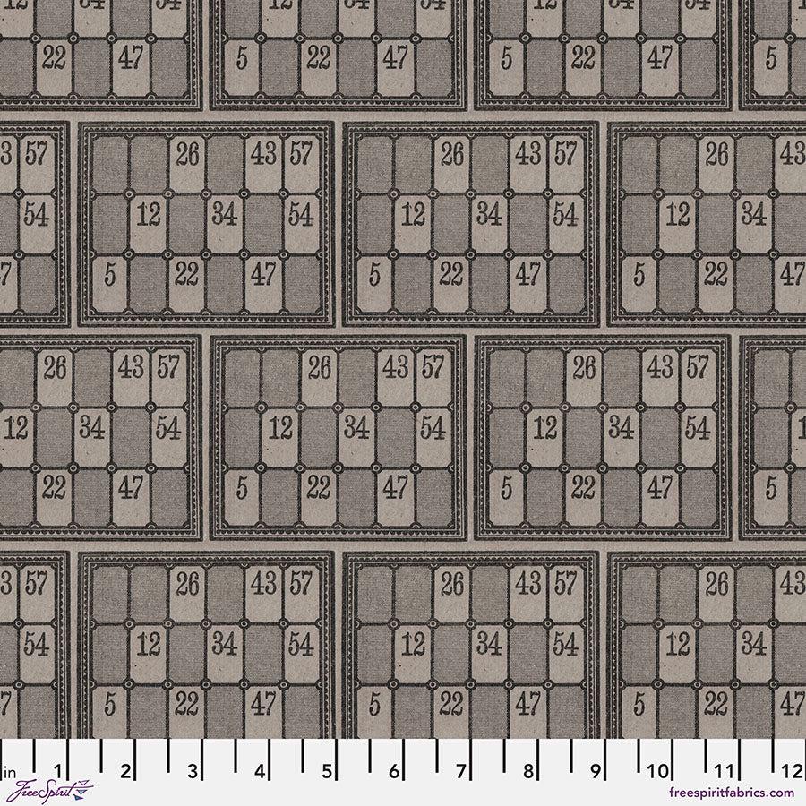 Eclectic Elements - Charcoal Numbers - by Tim Holtz with FreeSpirit Fabrics