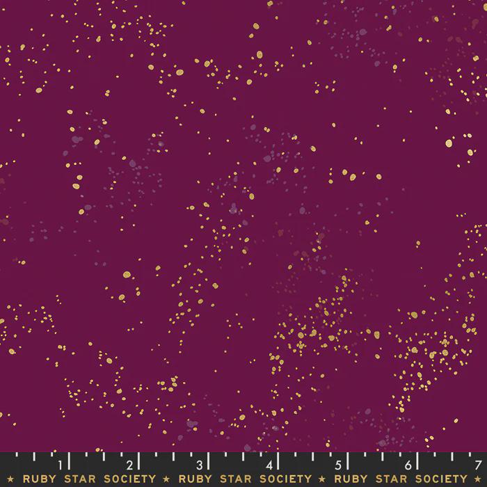 Speckled Metallic Fabric - Purple Velvet - by Rashida Coleman Hale with Ruby Star Society