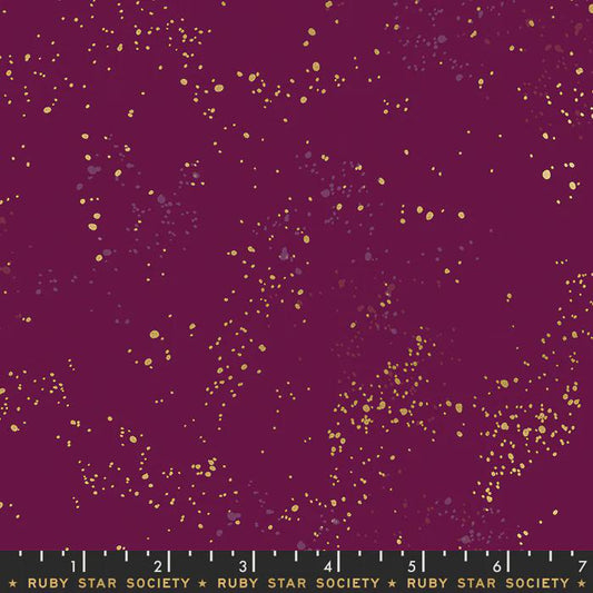 Speckled Metallic Fabric - Purple Velvet - by Rashida Coleman Hale with Ruby Star Society
