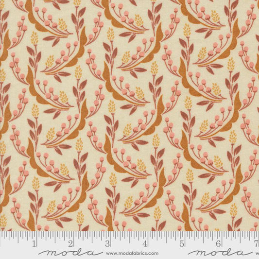 Acorn Hollow - Harvest Florals Wheat Ecru - by BasicGrey for Moda Fabrics