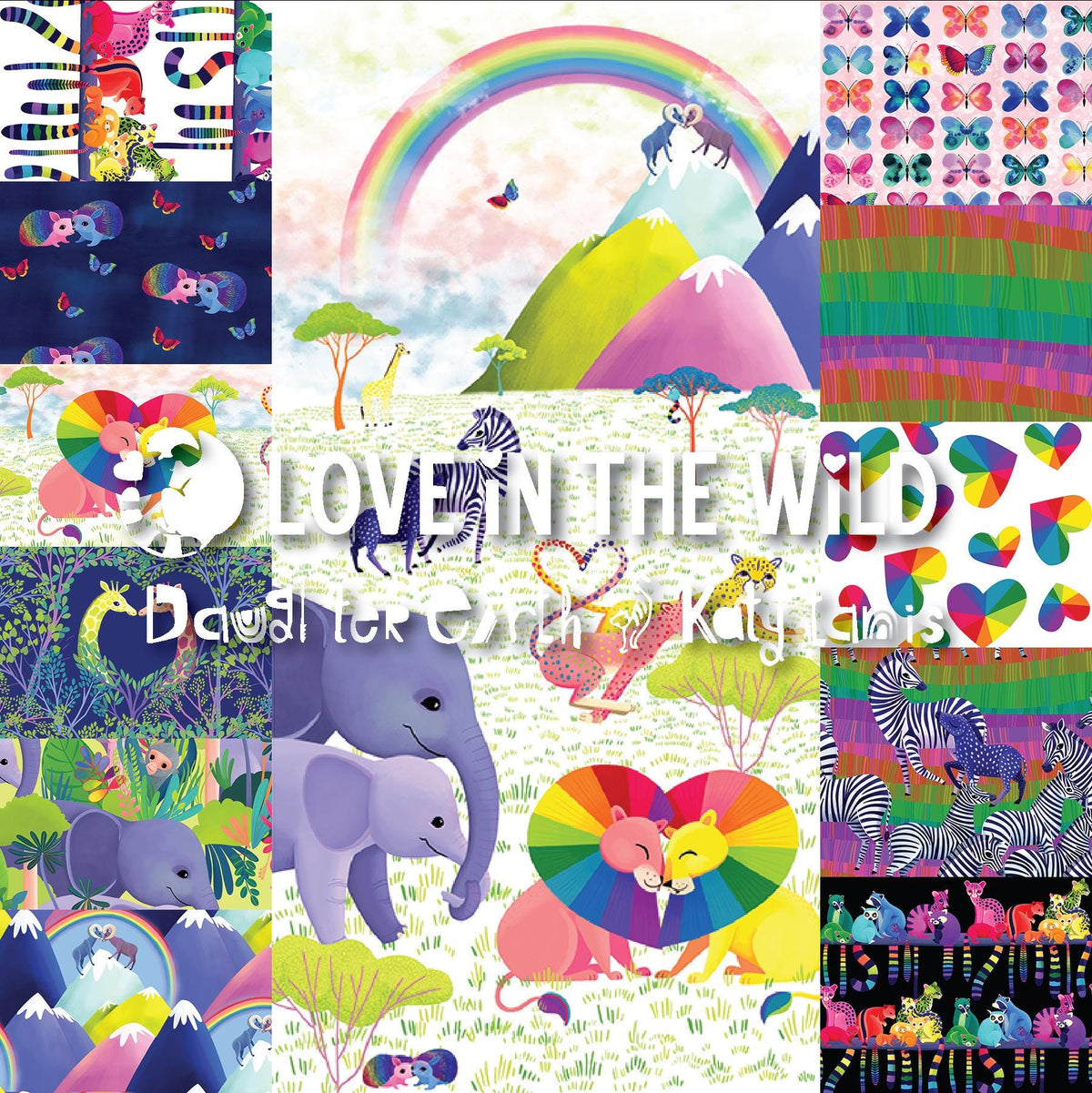 Let Love Shine Quilt Kit – Featuring Love in the Wild by Katy Tanis