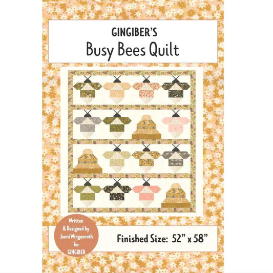 Busy Bees Quilt Pattern by Gingiber