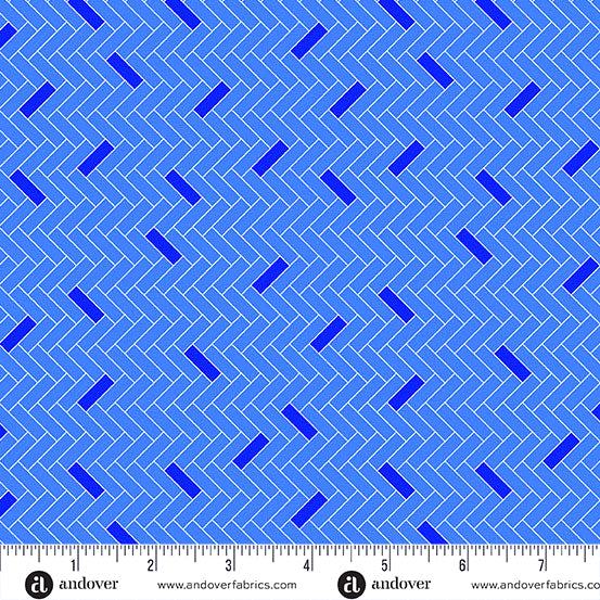 Amsterdam - Steen Cobalt - by Libs Elliott with Andover Fabrics