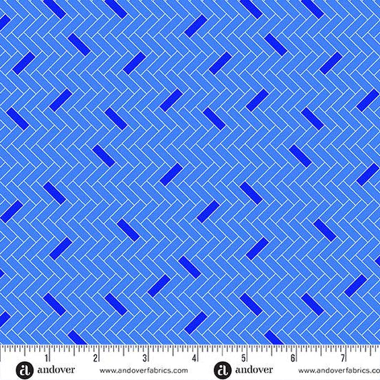 Amsterdam - Steen Cobalt - by Libs Elliott with Andover Fabrics