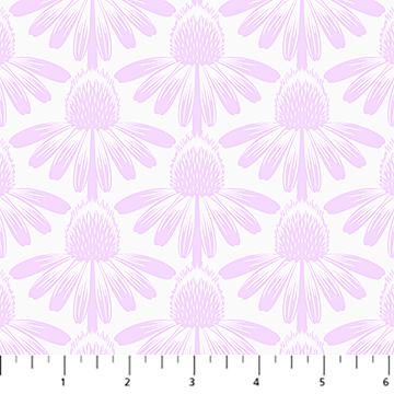 Indelible: Soft - Coneflower in Lilac - by Anna Maria Textiles