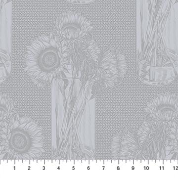 Indelible: Soft - Sunflowers in Whisper - by Anna Maria Textiles