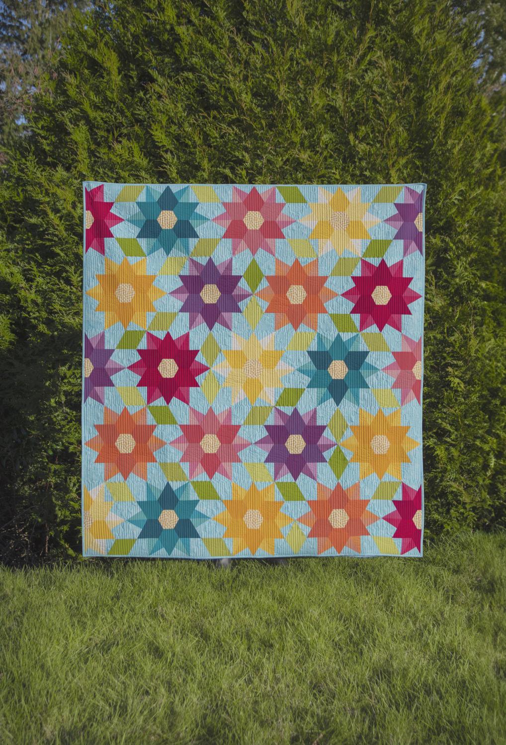 Dancing Dahlia Quilt Pattern - by Krista Moser