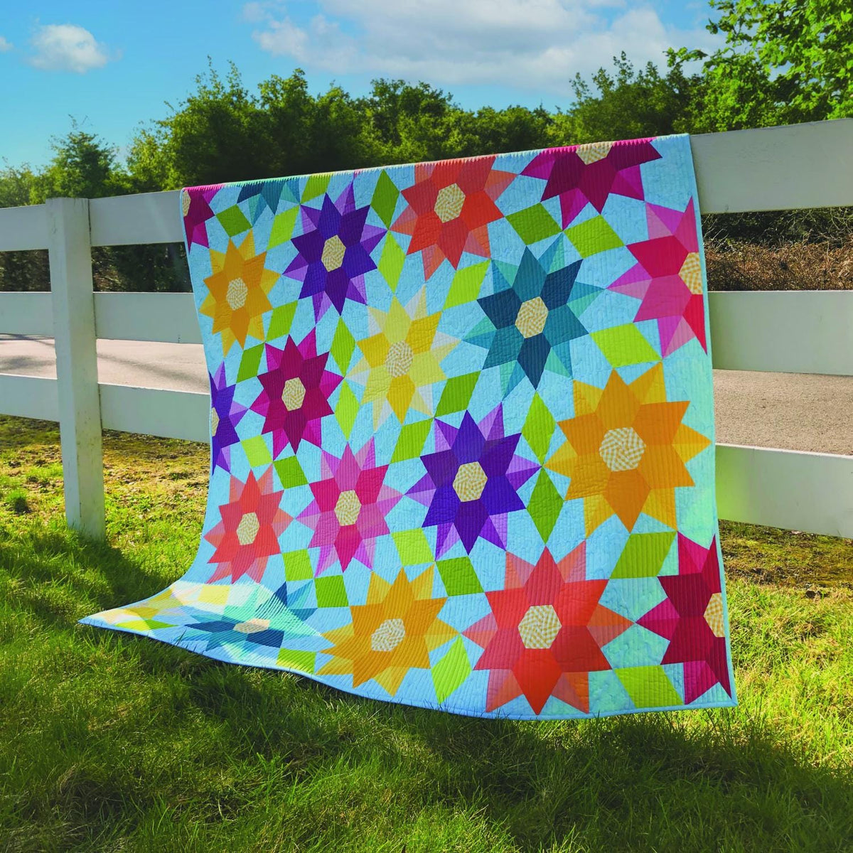 Dancing Dahlia Quilt Pattern - by Krista Moser