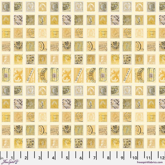 Eclectic Elements Palette Yellow - Stamps by Tim Holtz with Free Spirit Fabrics