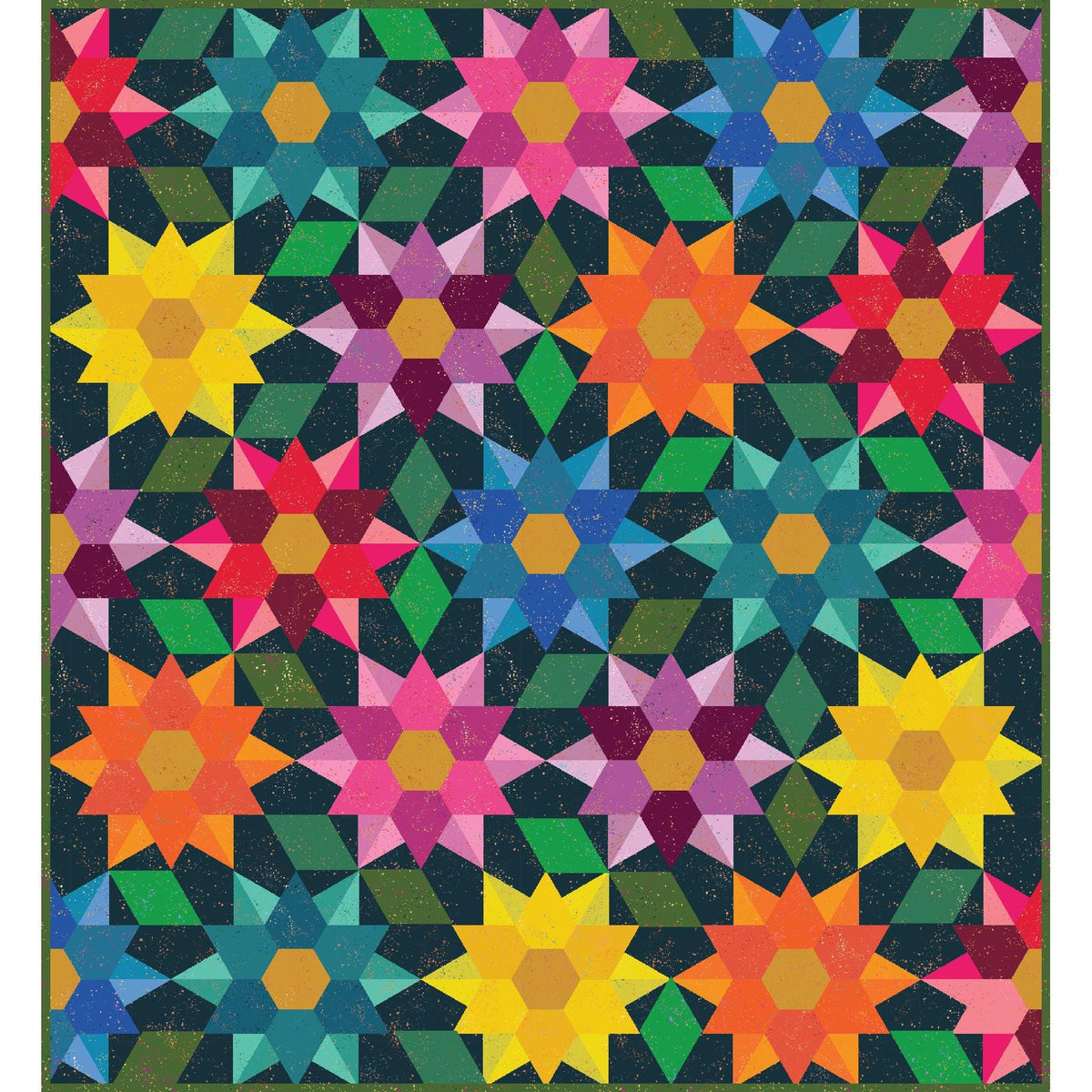 Dancing Dahlias Quilt Kit – Featuring Speckled by Ruby Star Society