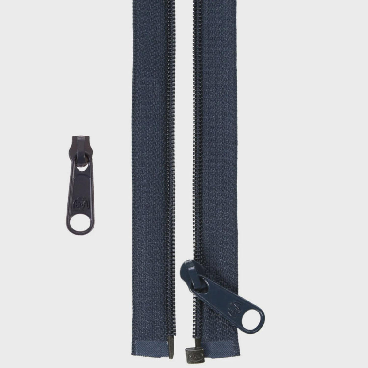 50in Separating Zipper and Extra Slide - Navy