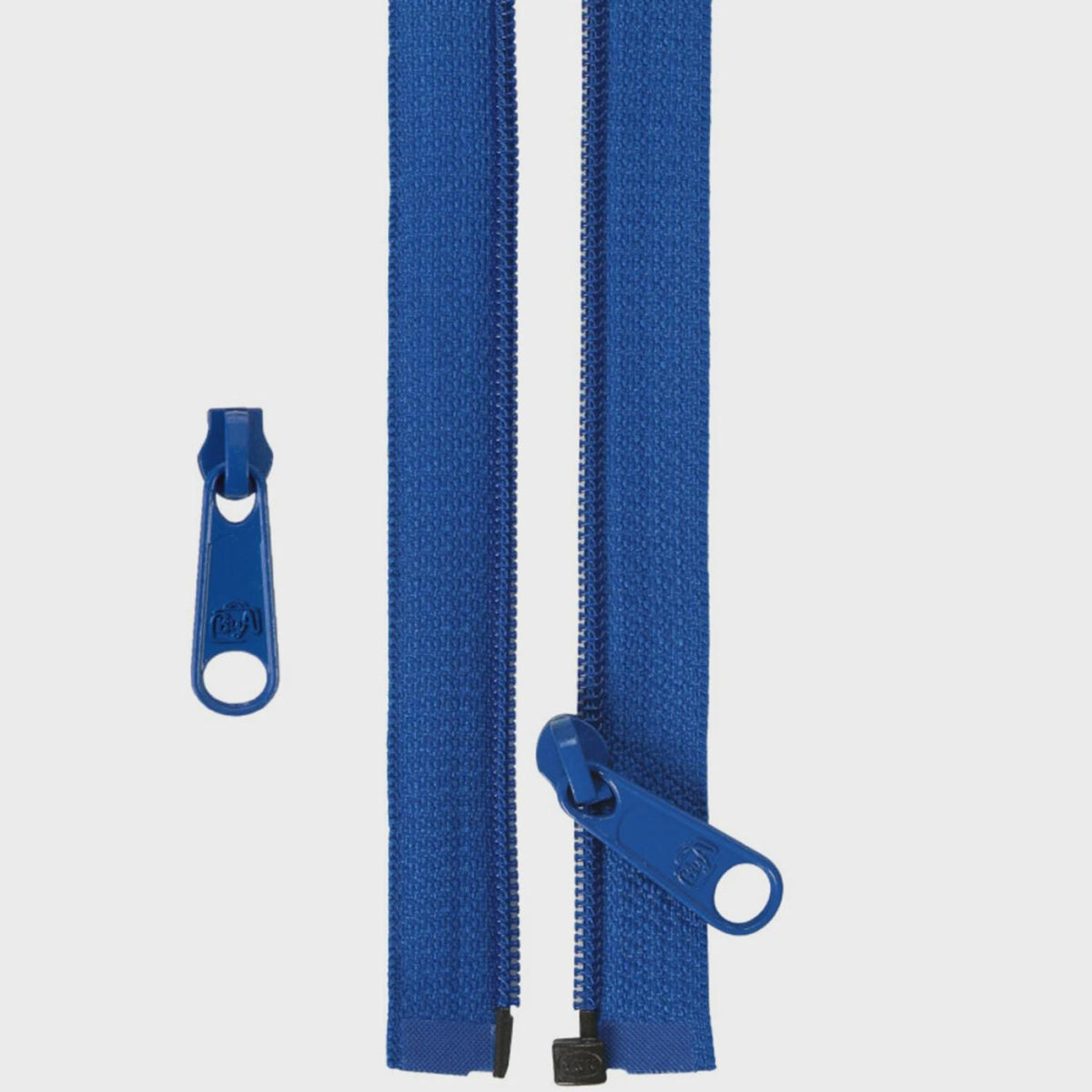 50in Separating Zipper and Extra Slide - Blastoff Blue