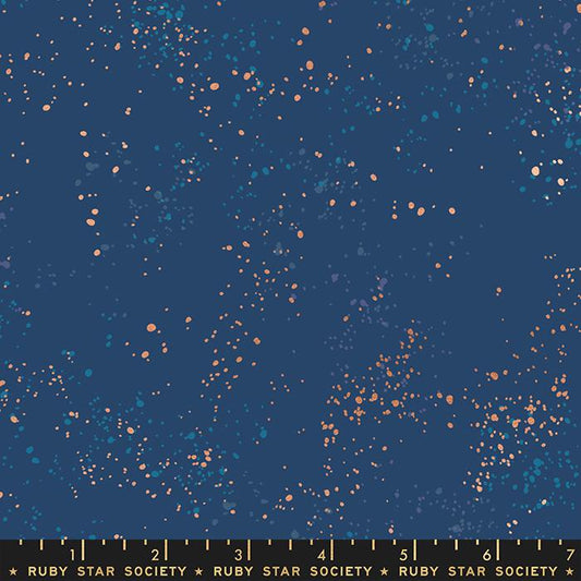 Speckled Metallic Fabric - Bluebell - by Rashida Coleman Hale with Ruby Star Society