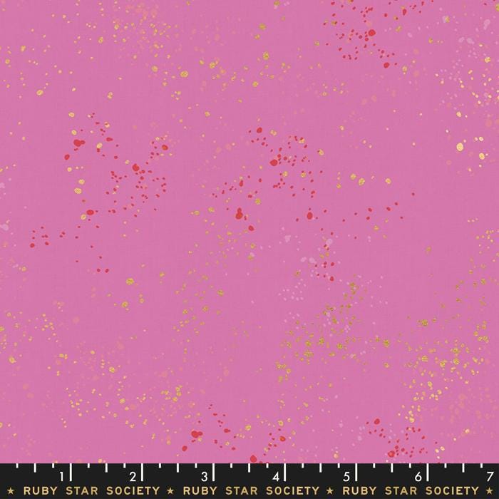 Speckled Metallic Fabric - Daisy - by Rashida Coleman Hale with Ruby Star Society