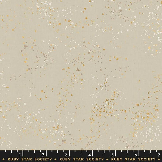 Speckled Metallic Fabric - Natural - by Rashida Coleman Hale with Ruby Star Society