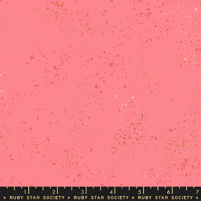 Speckled Metallic Fabric - Sorbet - by Rashida Coleman Hale with Ruby Star Society