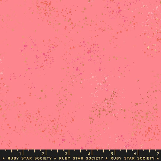 Speckled Metallic Fabric - Sorbet - by Rashida Coleman Hale with Ruby Star Society