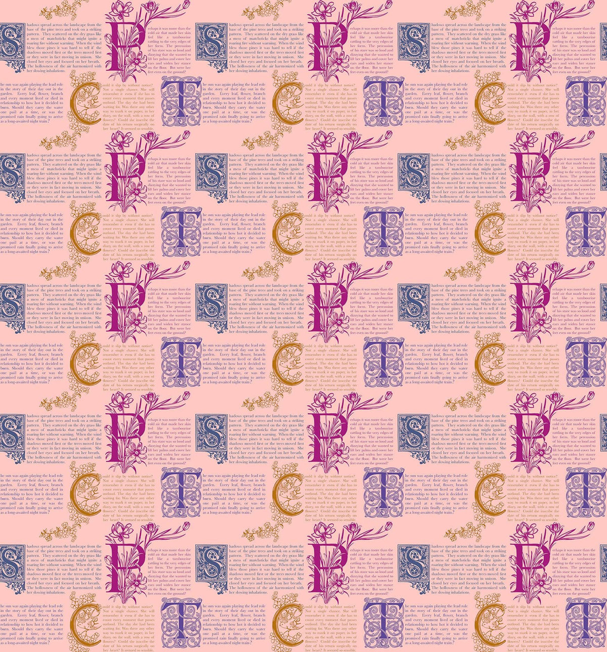 Allegory - Prose in Blush - by Anna Maria Textiles with Northcott Fabrics