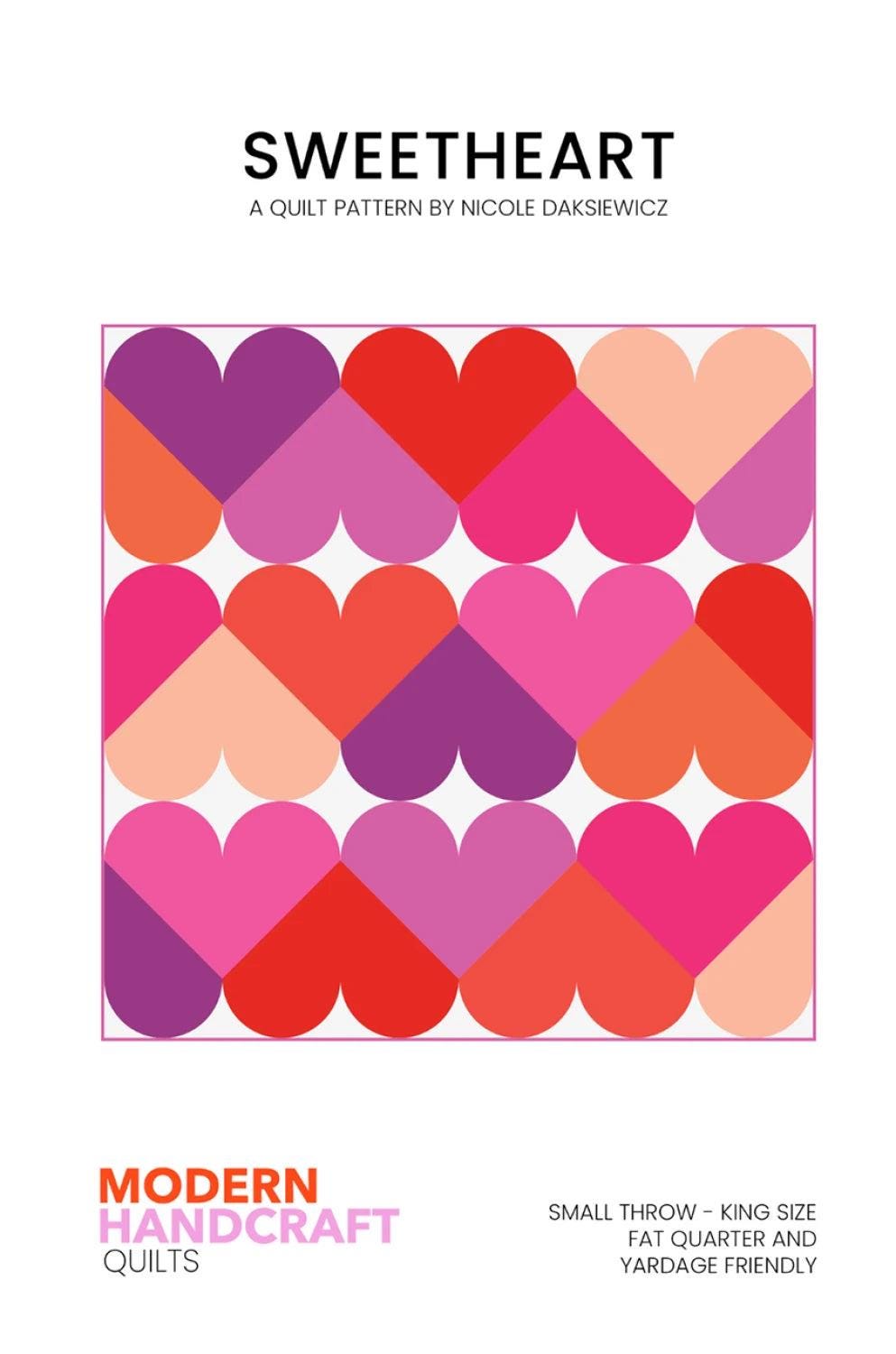 Sweetheart Quilt Pattern – by Modern Handcraft