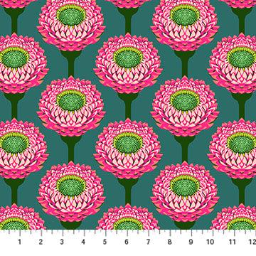 Iconic Fabric - Strawflower in Bursting - by Anna Maria Textiles
