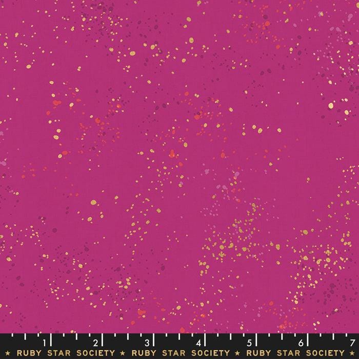 Speckled Metallic Fabric - Berry - by Rashida Coleman Hale with Ruby Star Society