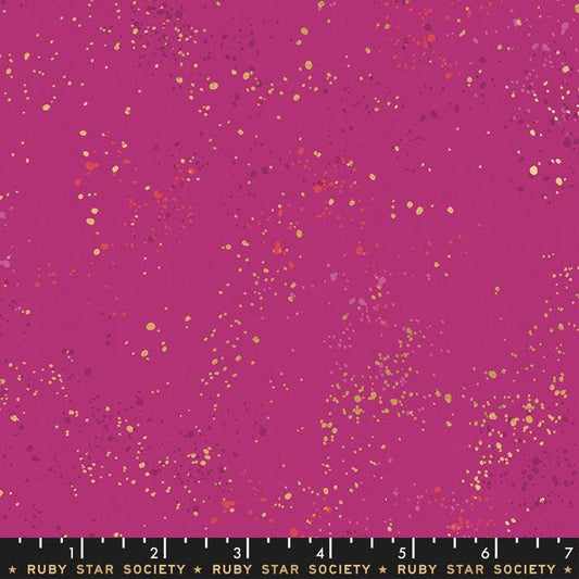 Speckled Metallic Fabric - Berry - by Rashida Coleman Hale with Ruby Star Society