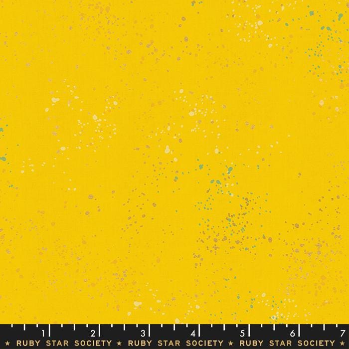 Speckled Metallic Fabric - Sunshine - by Rashida Coleman Hale with Ruby Star Society