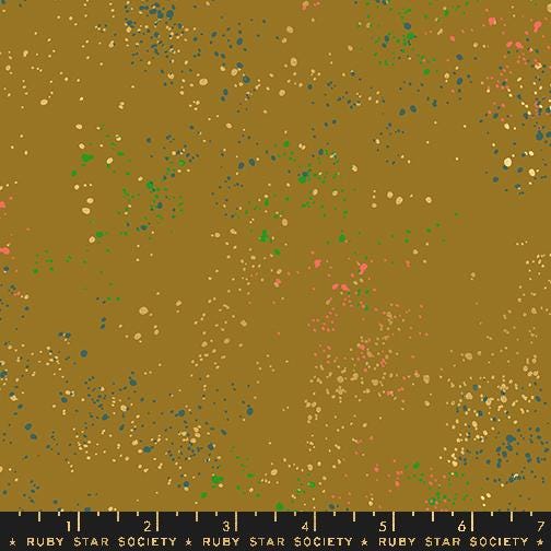 Speckled Metallic Fabric - Suede - by Rashida Coleman Hale with Ruby Star Society