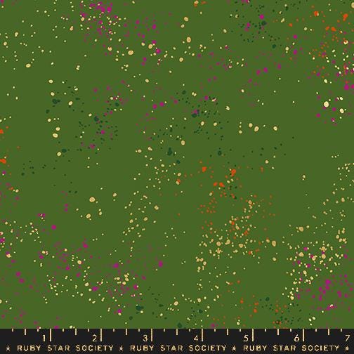 Speckled Metallic Fabric - Sarah Green - by Rashida Coleman Hale with Ruby Star Society
