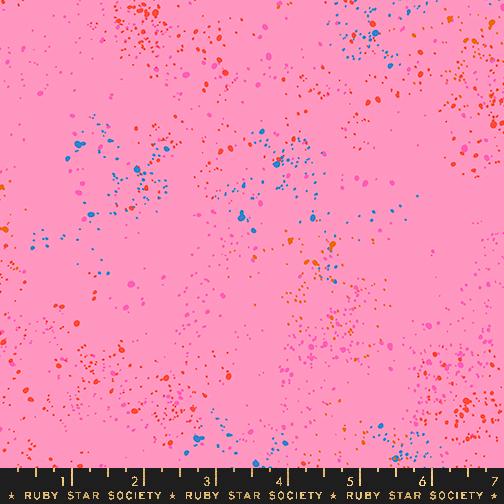Speckled Fabric - Flamingo - by Rashida Coleman Hale with Ruby Star Society