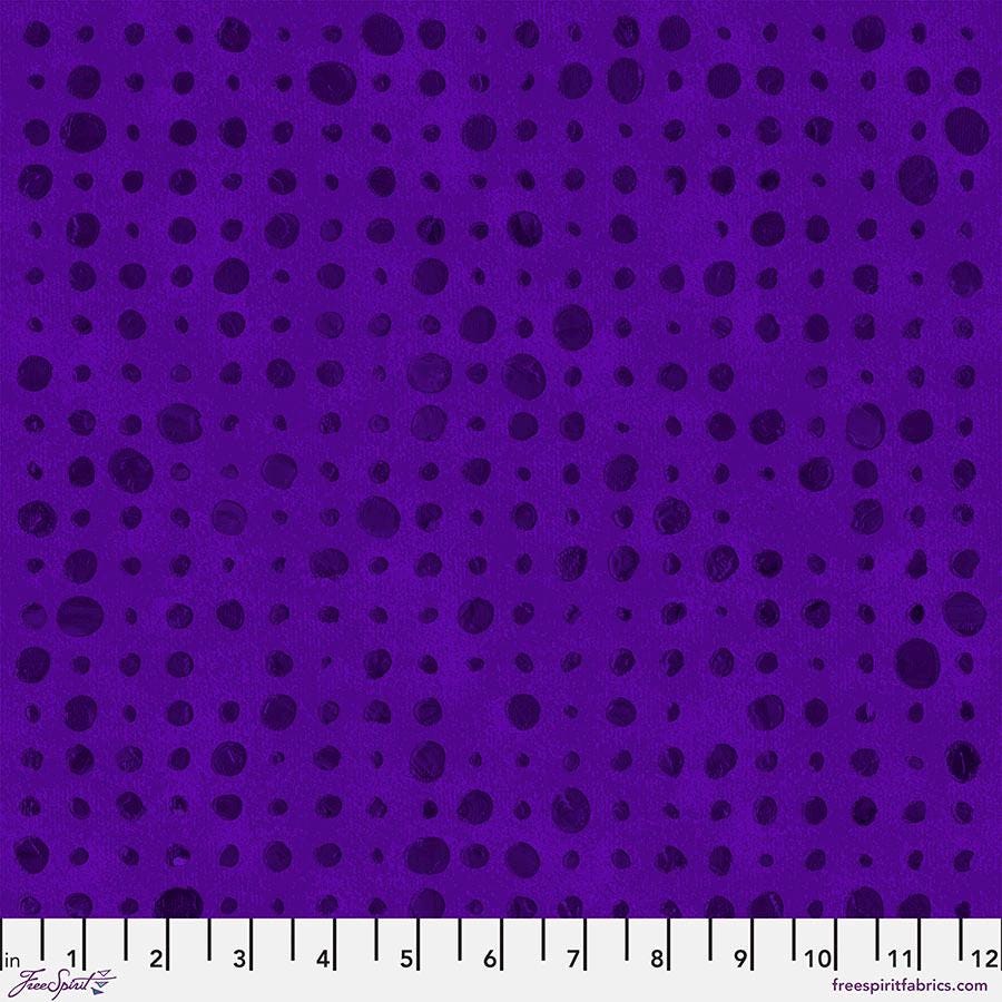 Textures - Pebbles in Purple - by Sue Penn with Free Spirit Fabrics