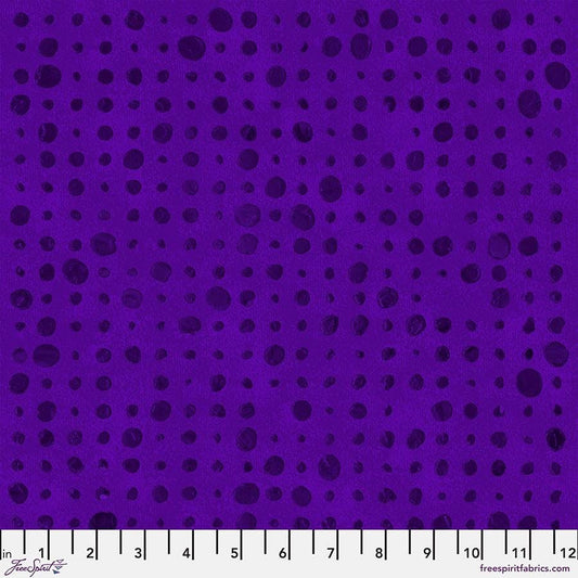 Textures - Pebbles in Purple - by Sue Penn with Free Spirit Fabrics