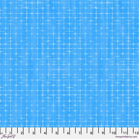 Textures - Plaid in Blue - by Sue Penn with Free Spirit Fabrics