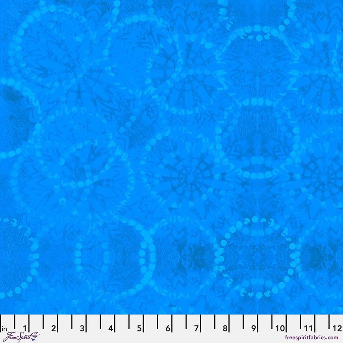 Textures - Rings in Royal - by Sue Penn with Free Spirit Fabrics