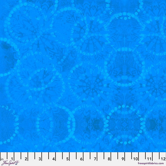 Textures - Rings in Royal - by Sue Penn with Free Spirit Fabrics