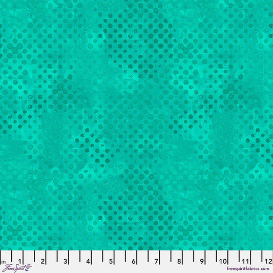 Textures - Sprinkles in Turquoise - by Sue Penn with Free Spirit Fabrics