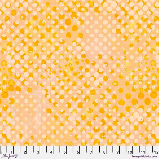 Textures - Splatters in Bumblebee - by Sue Penn with Free Spirit Fabrics