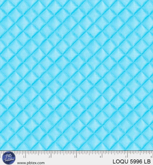 Love of Quilting - Quilted Texture - Light Blue - by Bigelow Illustrations with P&B Textiles