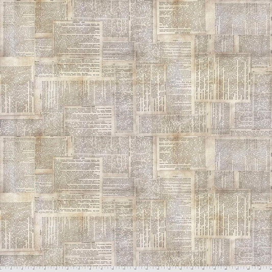 Foundations - Dictionary - Neutral from Tim Holtz with Free Spirit Fabrics