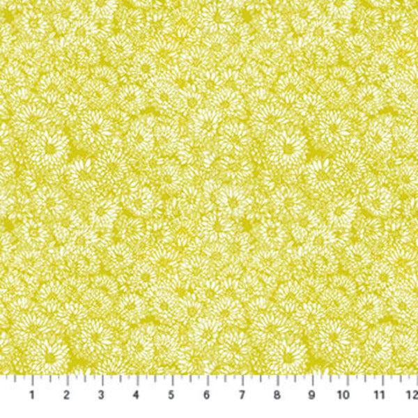 Indelible - Mums in Golden - by Anna Maria Textiles