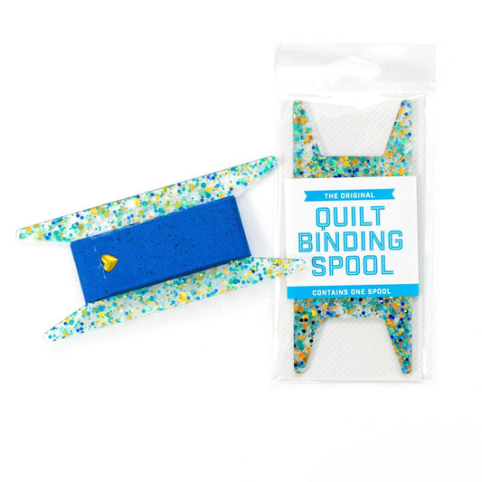 Glitter Binding Spool Blue & Teal Glitter by Stitch Supply