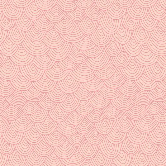 Wildest Dreams - Scallop in Peach - by Rachel Parker with Cloud 9 Fabrics
