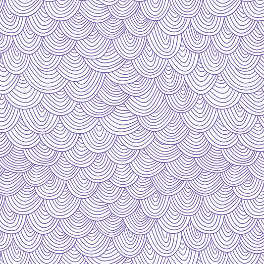 Wildest Dreams - Scallop in Lilac - by Rachel Parker with Cloud 9 Fabrics