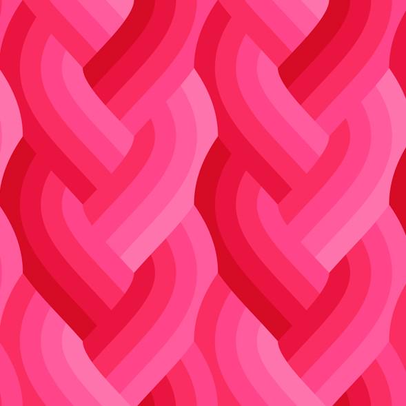 Echo - Braid in Dark Pink - by Emily Van Hoff with Moda Fabrics