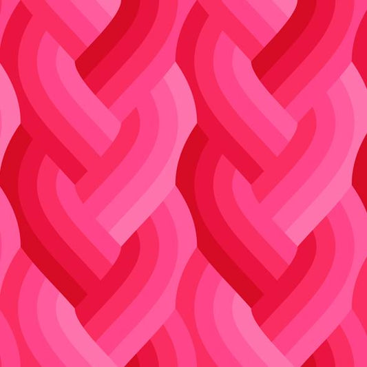 Echo - Braid in Dark Pink - by Emily Van Hoff with Moda Fabrics