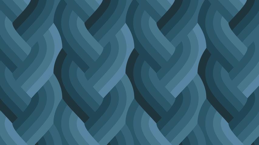 Echo - Braid in Navy - by Emily Van Hoff with Moda Fabrics