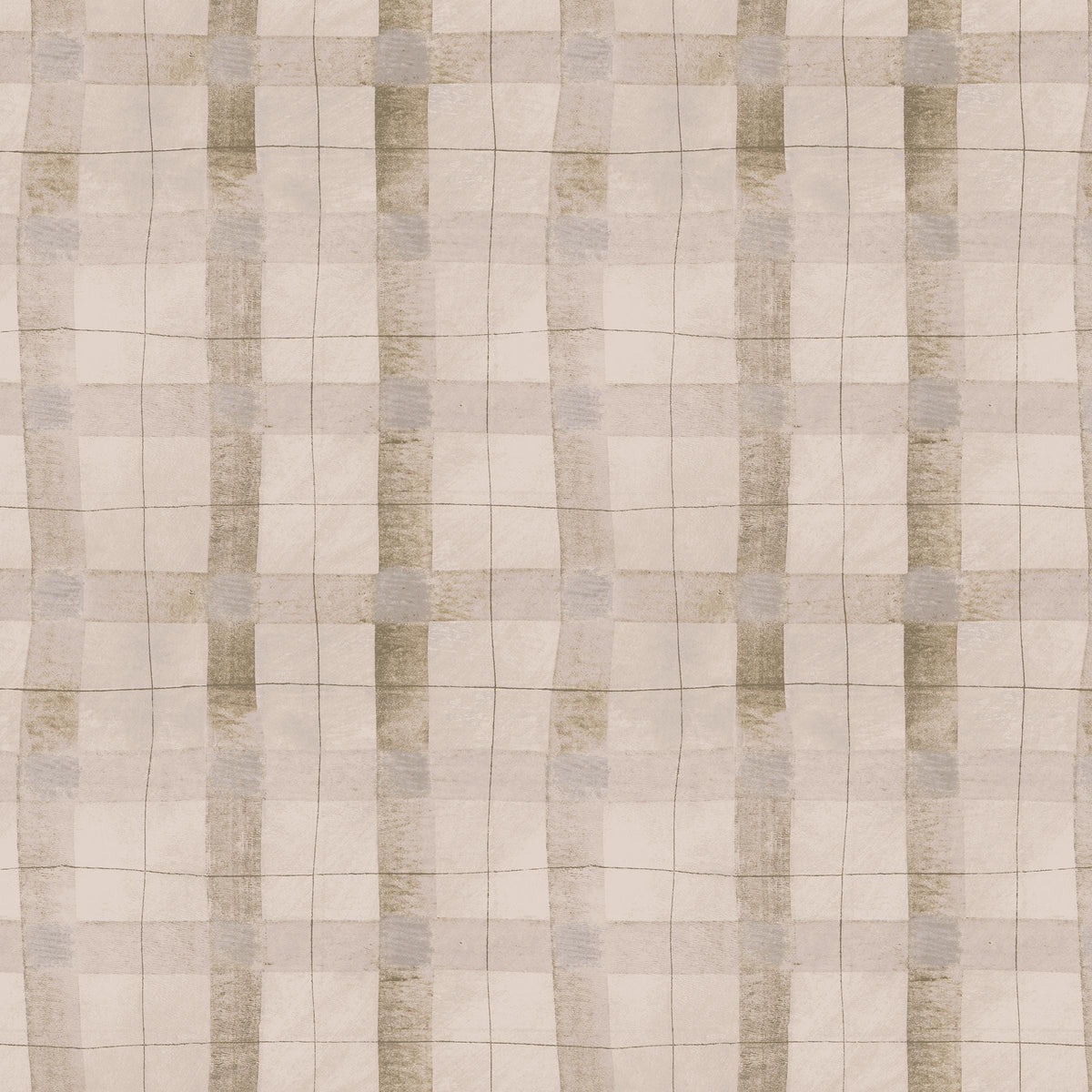 The Plaid One - Oatmeal Plaid - by Marcia Derse with Windham Fabrics